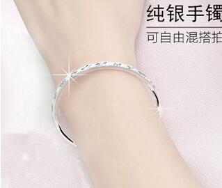 999 sterling silver bracelet female thousand feet old phoenix simple auspicious cloud bracelet 520