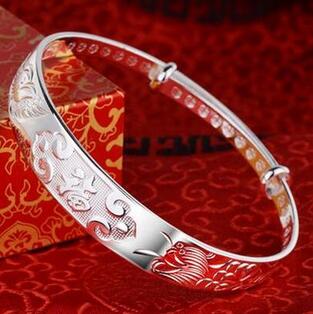 999 sterling silver female thousand foot birthd bracelet authentic