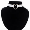 9Color Punk Leather Chokers Necklaces Women Party Heart Shape Pendant Necklace Female Collar Jewelry