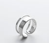 9MM Double Rows Wide Band Ring 100% REAL.925 Sterling Silver fINE jEWELRY GTLJ1299