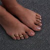 9PCS/Set Ring Women High Quality Unique Adjustable Opening Finger Ring Retro Carved Toe Ring Foot Beach Foot Jewelry