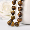 A+ Vintage Men Jewelry Beaded Choker Nature Tiger Eye Stone Beads collares Chain Necklace Men 6-14mm Strand Necklace