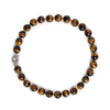 A+ Vintage Men Jewelry Beaded Choker Nature Tiger Eye Stone Beads collares Chain Necklace Men 6-14mm Strand Necklace