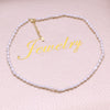 A Natural Freshwater Pearl Necklace Small Pearls Beads Female Clavicle Chain Choker Necklaces for Women Wedding Gift
