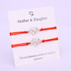 (A SET) Mother Daughter Infinity Heart Bracelets Adjustable Rope Bracelet Women Girl  Jewelry Drop Shipping