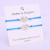 (A SET) Mother Daughter Infinity Heart Bracelets Adjustable Rope Bracelet Women Girl  Jewelry Drop Shipping