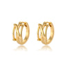 A-Z Initial Earrings for Women Men Stainless Steel Mini Hoop Earrings 2023 Trend Hip Hop Punk Rock Party Jewerly Christmas Gift