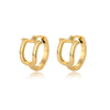 A-Z Initial Earrings for Women Men Stainless Steel Mini Hoop Earrings 2023 Trend Hip Hop Punk Rock Party Jewerly Christmas Gift