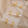 A-Z Initial Earrings for Women Men Stainless Steel Mini Hoop Earrings 2023 Trend Hip Hop Punk Rock Party Jewerly Christmas Gift