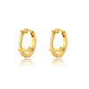A-Z Initial Earrings for Women Men Stainless Steel Mini Hoop Earrings 2023 Trend Hip Hop Punk Rock Party Jewerly Christmas Gift