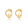 A-Z Initial Earrings for Women Men Stainless Steel Mini Hoop Earrings 2023 Trend Hip Hop Punk Rock Party Jewerly Christmas Gift