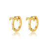 A-Z Initial Earrings for Women Men Stainless Steel Mini Hoop Earrings 2023 Trend Hip Hop Punk Rock Party Jewerly Christmas Gift