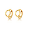A-Z Initial Earrings for Women Men Stainless Steel Mini Hoop Earrings 2023 Trend Hip Hop Punk Rock Party Jewerly Christmas Gift