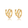 A-Z Initial Earrings for Women Men Stainless Steel Mini Hoop Earrings 2023 Trend Hip Hop Punk Rock Party Jewerly Christmas Gift