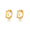 A-Z Initial Earrings for Women Men Stainless Steel Mini Hoop Earrings 2023 Trend Hip Hop Punk Rock Party Jewerly Christmas Gift