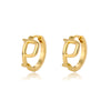 A-Z Initial Earrings for Women Men Stainless Steel Mini Hoop Earrings 2023 Trend Hip Hop Punk Rock Party Jewerly Christmas Gift