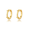 A-Z Initial Earrings for Women Men Stainless Steel Mini Hoop Earrings 2023 Trend Hip Hop Punk Rock Party Jewerly Christmas Gift