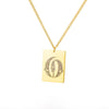 A-Z Initial Letter Necklace for Women Stainless Steel Gold Color Pendant Necklaces 2023 Trend Choker Goth Aesthetic Jewerly