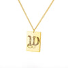 A-Z Initial Letter Necklace for Women Stainless Steel Gold Color Pendant Necklaces 2023 Trend Choker Goth Aesthetic Jewerly