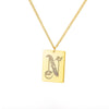 A-Z Initial Letter Necklace for Women Stainless Steel Gold Color Pendant Necklaces 2023 Trend Choker Goth Aesthetic Jewerly