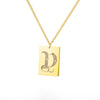 A-Z Initial Letter Necklace for Women Stainless Steel Gold Color Pendant Necklaces 2023 Trend Choker Goth Aesthetic Jewerly