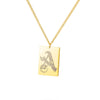 A-Z Initial Letter Necklace for Women Stainless Steel Gold Color Pendant Necklaces 2023 Trend Choker Goth Aesthetic Jewerly