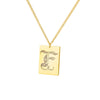 A-Z Initial Letter Necklace for Women Stainless Steel Gold Color Pendant Necklaces 2023 Trend Choker Goth Aesthetic Jewerly