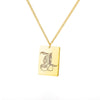 A-Z Initial Letter Necklace for Women Stainless Steel Gold Color Pendant Necklaces 2023 Trend Choker Goth Aesthetic Jewerly