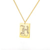A-Z Initial Letter Necklace for Women Stainless Steel Gold Color Pendant Necklaces 2023 Trend Choker Goth Aesthetic Jewerly