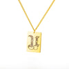 A-Z Initial Letter Necklace for Women Stainless Steel Gold Color Pendant Necklaces 2023 Trend Choker Goth Aesthetic Jewerly
