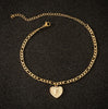 A-Z Letter Initial ankle bracelet Stainless Steel Heart Gold Anklets for women Boho Jewelry Leg Chain Anklet Beach Accessories