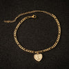 A-Z Letter Initial ankle bracelet Stainless Steel Heart Gold Anklets for women Boho Jewelry Leg Chain Anklet Beach Accessories