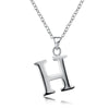 A-Z Letter Necklaces Pendants Alphabet Initial Necklace 925 Sterling Silver Choker Necklace For Women Fine Jewelry Kolye Collier