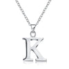 A-Z Letter Necklaces Pendants Alphabet Initial Necklace 925 Sterling Silver Choker Necklace For Women Fine Jewelry Kolye Collier