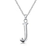 A-Z Letter Necklaces Pendants Alphabet Initial Necklace 925 Sterling Silver Choker Necklace For Women Fine Jewelry Kolye Collier