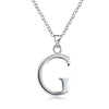 A-Z Letter Necklaces Pendants Alphabet Initial Necklace 925 Sterling Silver Choker Necklace For Women Fine Jewelry Kolye Collier