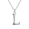 A-Z Letter Necklaces Pendants Alphabet Initial Necklace 925 Sterling Silver Choker Necklace For Women Fine Jewelry Kolye Collier