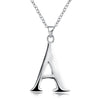 A-Z Letter Necklaces Pendants Alphabet Initial Necklace 925 Sterling Silver Choker Necklace For Women Fine Jewelry Kolye Collier