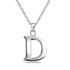 A-Z Letter Necklaces Pendants Alphabet Initial Necklace 925 Sterling Silver Choker Necklace For Women Fine Jewelry Kolye Collier