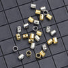 A-Z Stainless Steel Cylindrical Hollow 26 Letters Charms Initial Necklace Bracelet Pendant Jewelry Alphabet DIY Accessories
