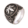 A cross-border trade exclusively for Amazon to sell Middle East ornaments retro maple leaf rings