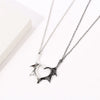 A pair of Heart-shaped Dragon Wings Vintage Pendant Necklace Charm Punk Lovers Necklace Vintage Mysterious Charm For Man Women