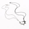 A pair of Heart-shaped Dragon Wings Vintage Pendant Necklace Charm Punk Lovers Necklace Vintage Mysterious Charm For Man Women