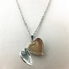 A sexy thermochromic necklace love pendant can open the box necklace Heart-shaped photo box sweater chain jewelry gift