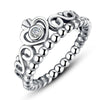 A   Sale Fashion jewelry jewelry Pave Setting charm color Compatible With pan 925 silver Retro woman Ring Ring