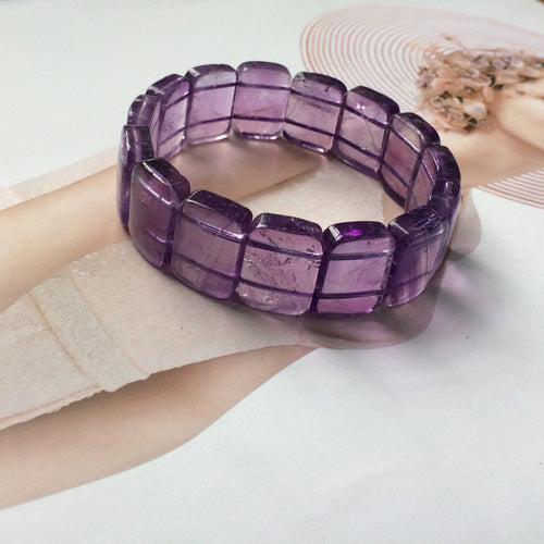 AA grade natural amethsyt stone bracelet natural gemstone bracelet DIY jewelry for woman birthstone of Sagittarius Aquarius !