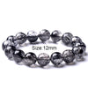 AAA+ Black Rutilated Quartz Bracelets For Women 8-12mm Natural Stone Bracelet Men Hand Bracelet Round Beads