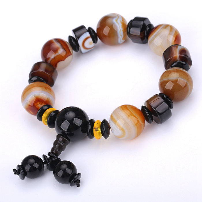 AAA Natural Agate Healing Crystal Multicolor Bracelet Yoga Chakras Balance Bracelet For Women Reiki Prayer Stones Amber Prayer