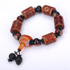 AAA Tibetan Dzi Beads Bracelet Ethnic Style Men Jewelry Trend Bracelet Natural Black Agate Chalcedony Party Healing crystal Gift