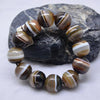 AAA tibetan dzi Natural Oynx stone Men's bracelet beads 12mm jewelry beading supplies